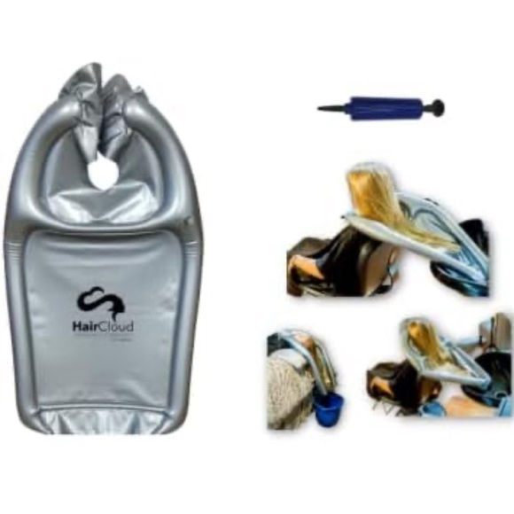 NIB Inflatable Hair Washing Funnel for Shampooing Hair in Any Chair and Basin - Picture 3 of 6